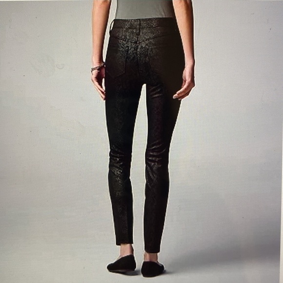 SIMPLY VERA Skinny Pant High Rise Snake print Polished twill date night Size XXL - Picture 2 of 15